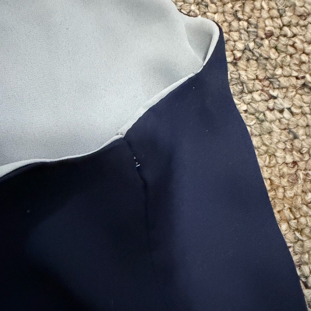 Navy Racerback Blouse Tank - Picture 4 of 4